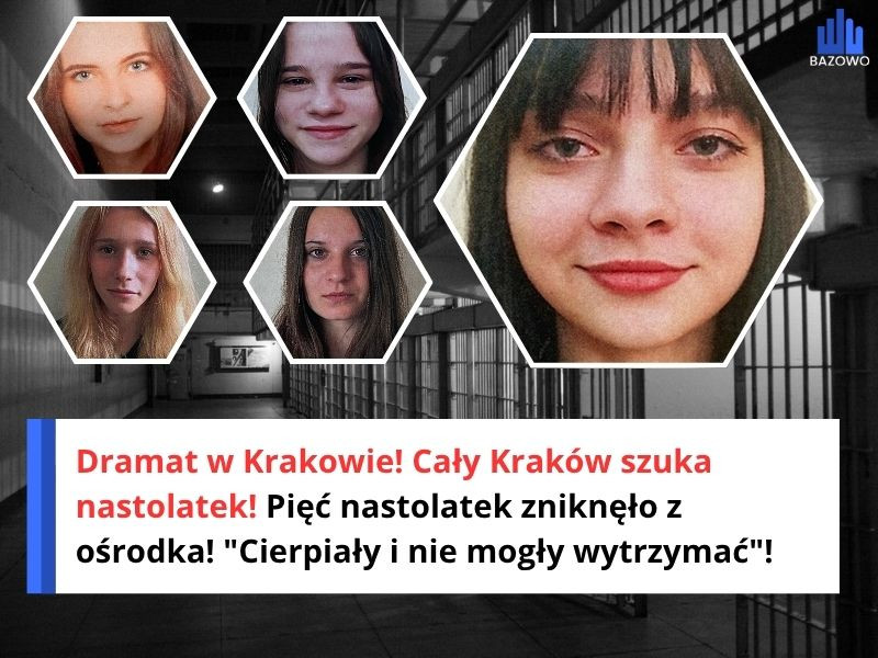 Dramat w Krakowie! Cały Kraków szuka nastolatek! Pięć nastolatek zniknęło z ośrodka! "Cierpiały i nie mogły wytrzymać"!
